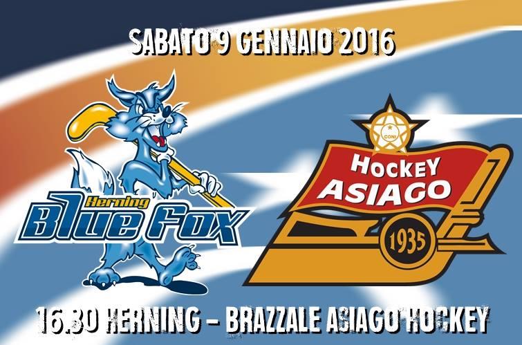 Oggi alle 16.30 Brazzale Asiago contro le Volpi Blu di Herning a caccia del riscatto in Continental Cup