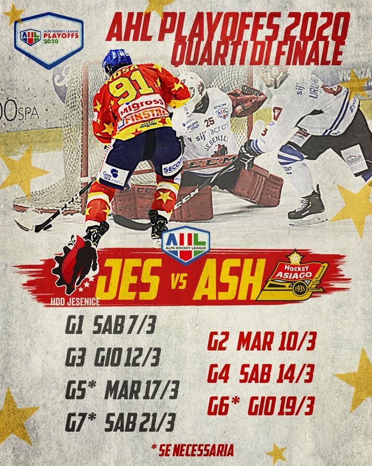 La Migross Asiago comincia i Play Off dallo Jesenice