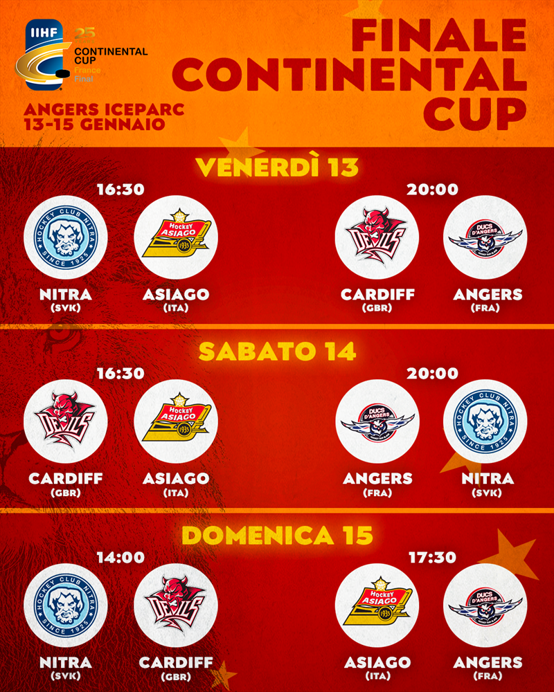 In vendita i biglietti per la Finale di Continental Cup