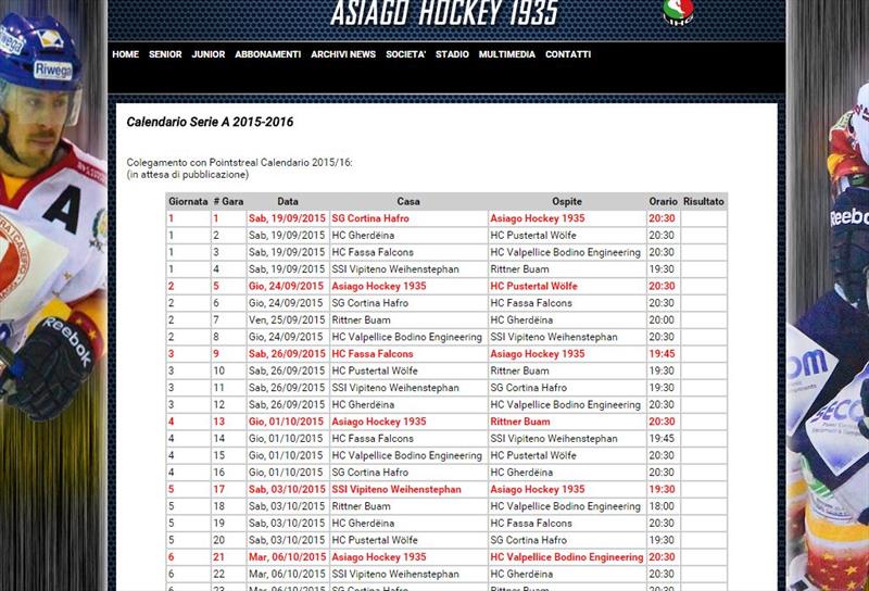 Calendario Serie A 2015/2016