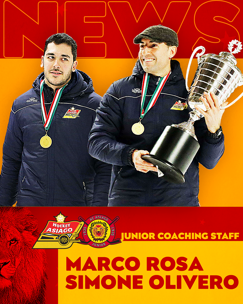 Rosa e Olivero si ritirano e diventano allenatori delle Junior!