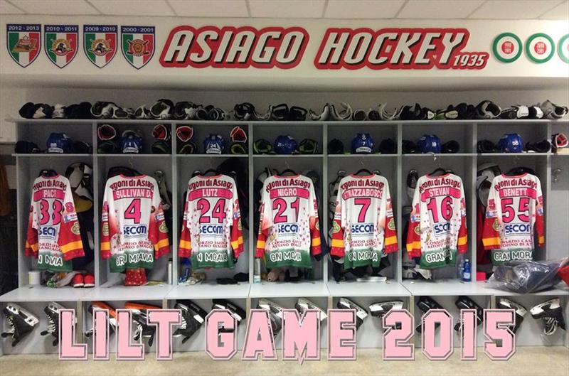 Asiago Hockey e LILT. Batte forte il cuore della solidarietà giallorossa