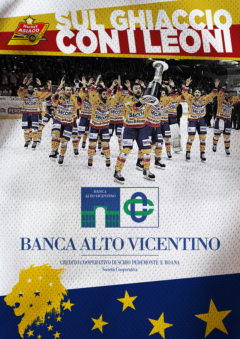 Banca Alto Vicentino ancora al fianco dell'Asiago Hockey 1935