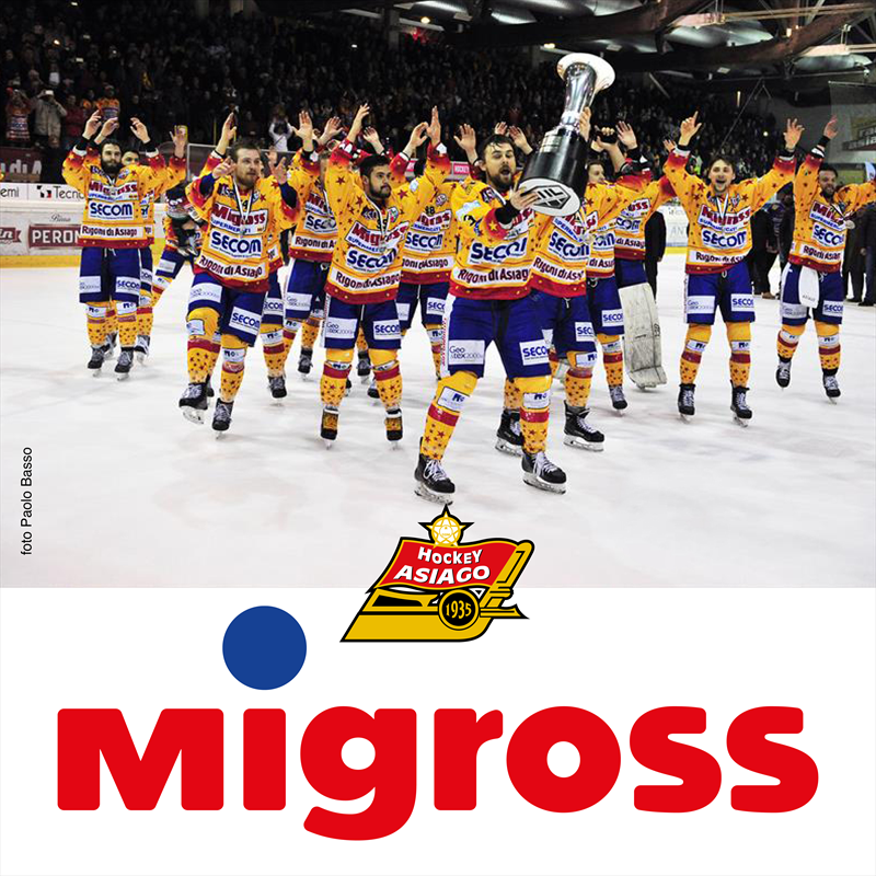 Asiago Hockey e Migross Supermercati insieme altri due anni!