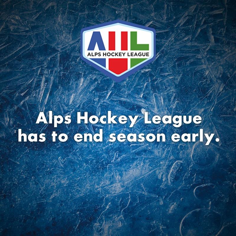 Termina anzitempo la stagione della Alps Hockey League
