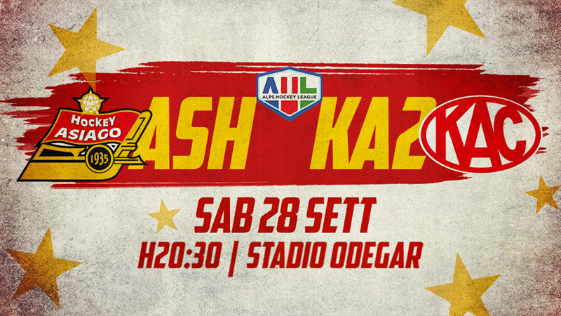 Diretta streaming Migross Supermercati Asiago Hockey vs EC KAC 2