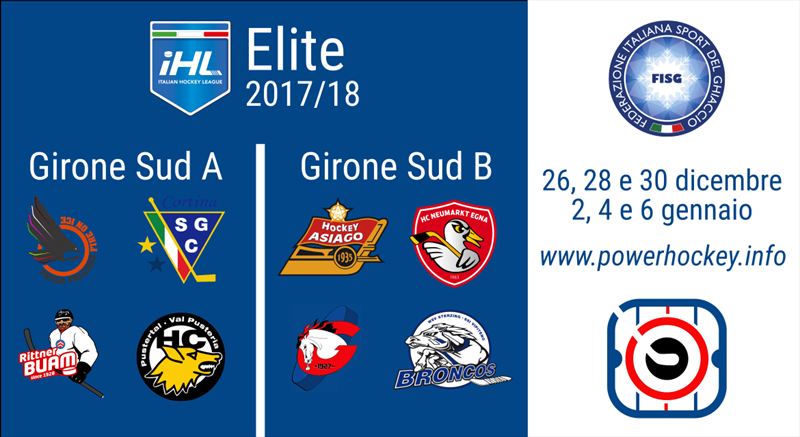 IHL ELITE: dal 26 dicembre al 6 gennaio si gioca anche per la conquista dello Scudetto. Tanti derby e rivalità per accedere alla Final Four Scudetto di febbraio.